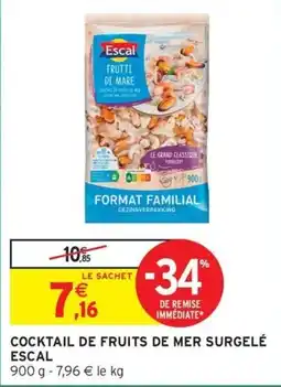 Intermarché Express Escal Cocktail de fruits de mer surgelé offre