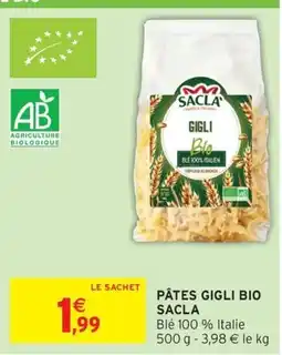 Intermarché Express SACLA Pâtes Gigli Bio offre