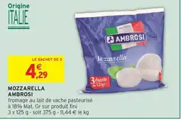 Intermarché Express AMBROSI Mozzarella offre