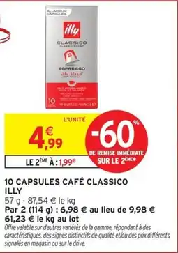 Intermarché Express illy CAPSULES CAFÉ CLASSICO offre