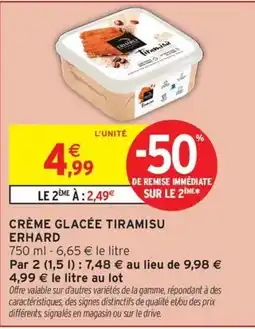 Intermarché Express ERHARD CRÈME GLACÉE TIRAMISU offre