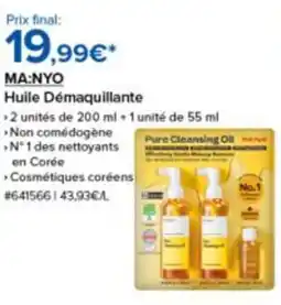 Costco MA:NYO Huile Démaquillante offre