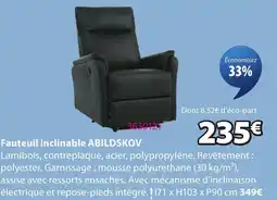 JYSK Abildskov fauteuil inclinable offre