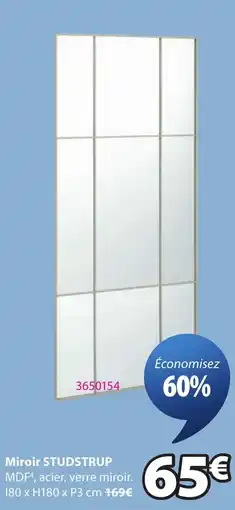 JYSK STUDSTRUP Miroir offre