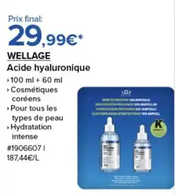Costco WELLAGE Acide hyaluronique offre