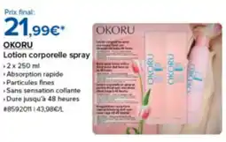 Costco OKORU Lotion corporelle spray offre