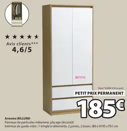 JYSK BILLUND Armoire offre