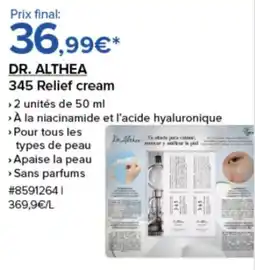 Costco DR. ALTHEA 345 Relief cream offre