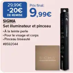 Costco Sigma Set illuminateur et pinceau offre