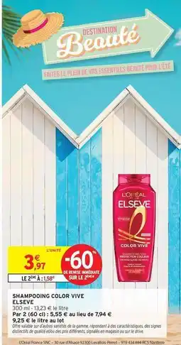 Intermarché Express Elsève - shampooing color vive offre