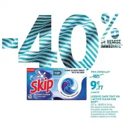 Intermarché Express Skip - lessive caps tout en 1 active clean x38 offre
