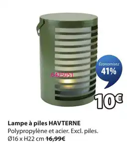 JYSK HAVTERNE Lampe à piles offre