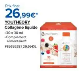 Costco YOUTHEORY Collagène liquide offre