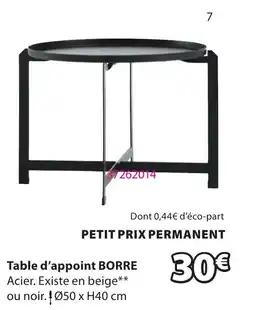 JYSK BORRE Table d'appoint offre