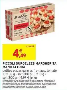 Intermarché Express Manifattura - piccoli surgelées margherita offre