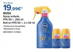 Costco NIVEA Spray enfants offre