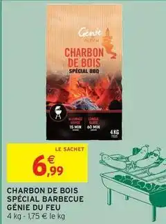Intermarché Express Génie - charbon de bois spécial barbecue offre