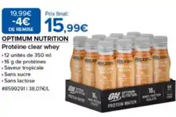 Costco OPTIMUM NUTRITION Protéine clear whey offre