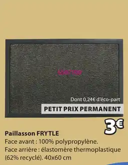 JYSK FRYTLE Paillasson offre