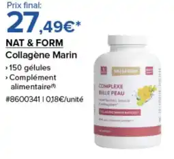 Costco NAT & FORM Collagène Marin offre