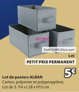 JYSK ALBAN paniers offre