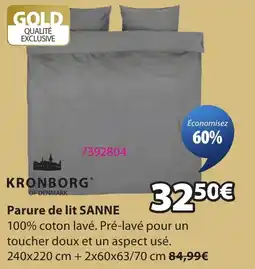 JYSK KRONBORG Parure de lit SANNE offre