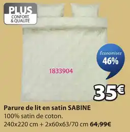 JYSK SABINE Parure de lit en satin offre