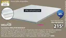 JYSK WELLPUR Surmatelas WELLPUR BOKSELVI offre