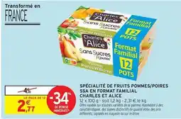 Intermarché Williams - spécialité de fruits pommes/poires offre