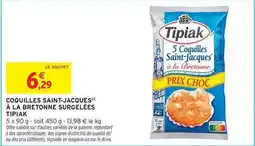 Intermarché Tipiak - coquilles saint-jacques à la bretonne surgelées offre
