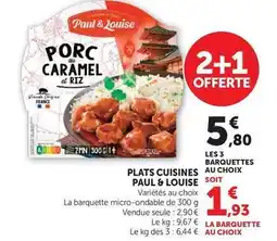 Hyper U Paul & louise - plats cuisines offre