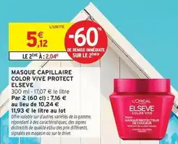Intermarché L'oréal - masque capillaire color vive protect offre