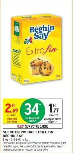 Intermarché Signal - sucre en poudre extra fin offre