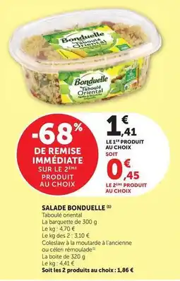 Hyper U Bonduelle - salade offre