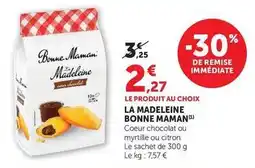 Super U Bonne maman - la madeleine offre