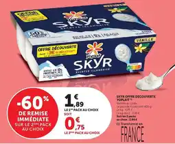Super U Yoplait - skyr offre decouverte offre