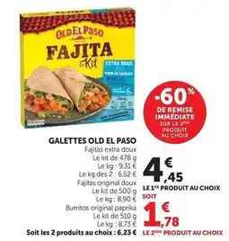 Super U Old el paso - galettes offre