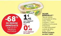 Super U Bonduelle - salade offre