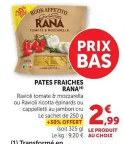 Super U Rana - pates fraiches offre