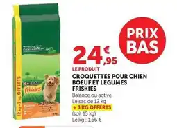 Hyper U Purina - croquettes pour chien boeuf et legumes friskies offre