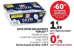 U Express Yoplait - skyr offre decouverte offre