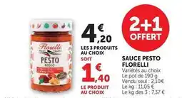 U Express Florelli - sauce pesto offre