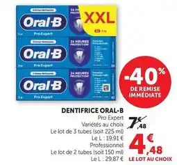 Hyper U Oral-b - dentifrice offre