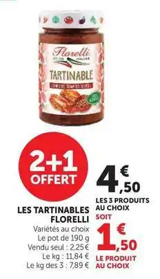 Super U Florelli - les tartinables offre