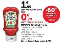 Super U Heinz - tomato ketchup offre