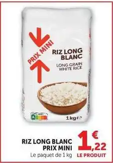 U Express Prix mini - riz long blanc offre