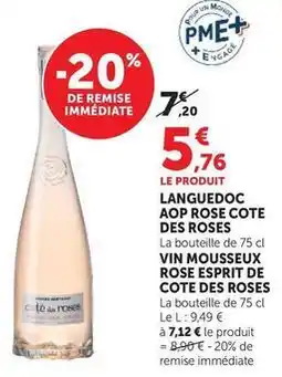 U Express Côte des roses - languedoc aop rose offre