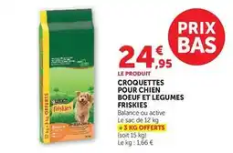 Super U Friskies - croquettes pour chien boeuf et legumes offre