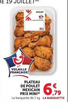 U Express Prix mini - plateau de poulet mexicain offre