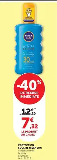 Super U Nivea - protection solaire sun offre